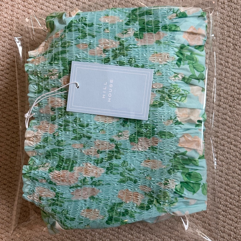 NEW Hill House Athena Nap Dress. Blue Roses. S. NWT - Picture 6 of 7